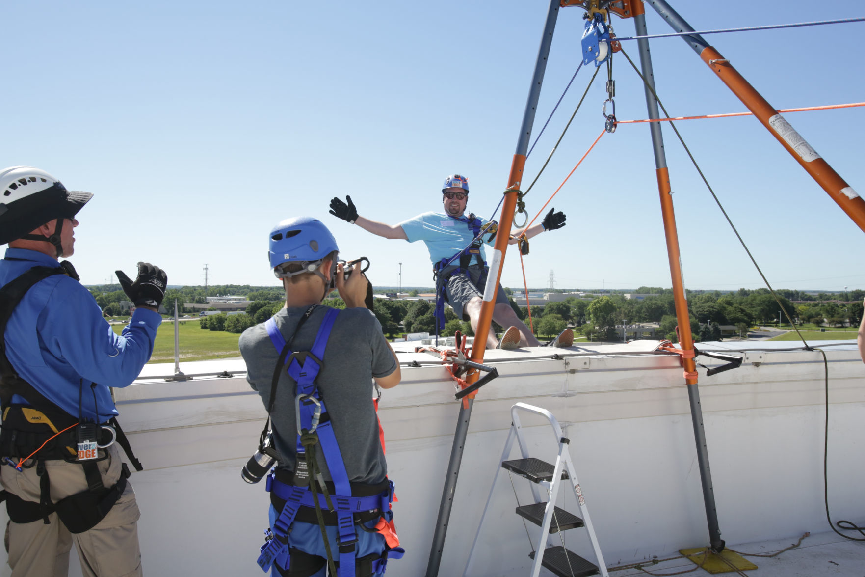 Lake Area United Way Rappelling